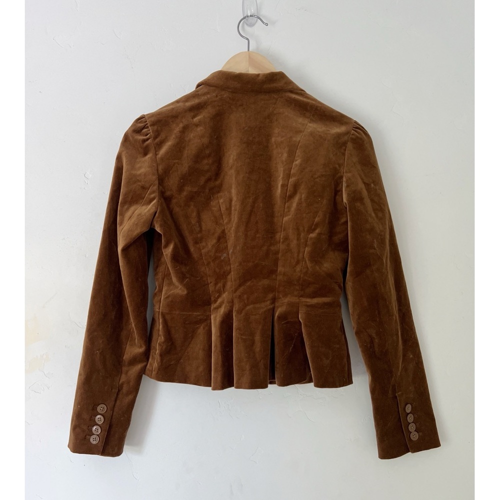 GAP Victorian Brown Velvet Blazer - Picture 2 of 4